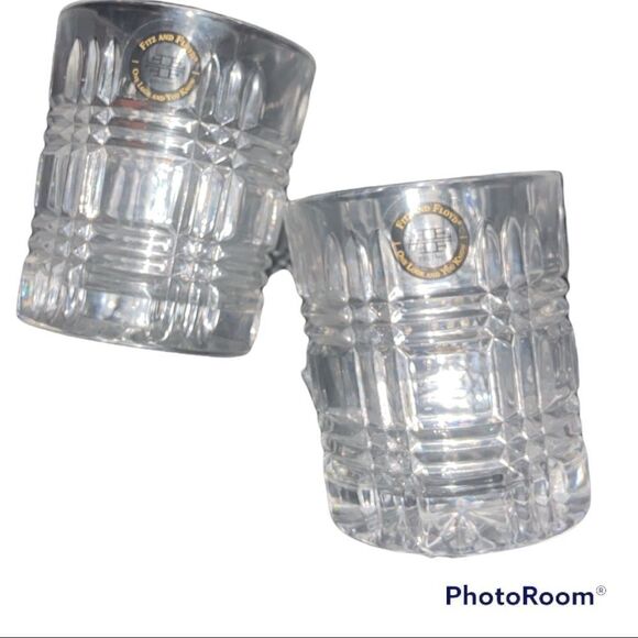 Fitz and Floyd Portland Old Fashion Glasses Set of 2 - Picture 9 of 11